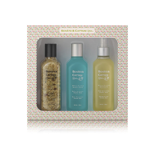 Trío para Baño Orquídea Blanca